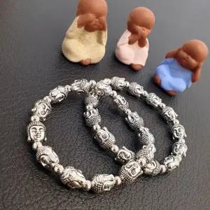 부처님 얼굴 행운 소원 팔찌 기념품팔찌 악세사리 1P 염원 성취 석가모니 절소품샵 절용품