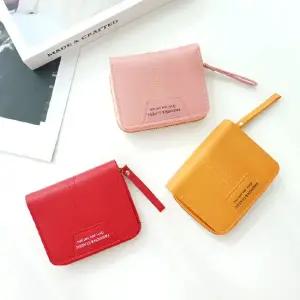 별별창고)G 럭셔리 지퍼 가죽 반지갑 동전지갑 포터동전지갑 미니파우치 미니지갑