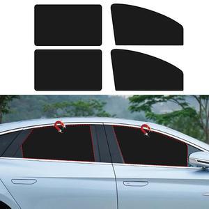 란즈미안 4종 차량용 창문 자외선 차단제, 마그네틱 차단제 프라이버시 커튼, 캠핑, 보호, 수면, 100% 차단등(블랙)과 호환됩니다