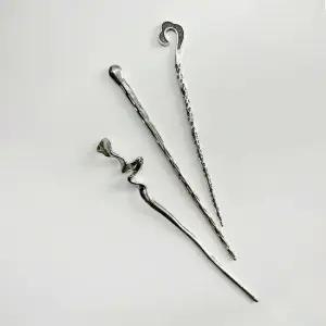 비녀 올림머리 메탈 한복 실버 비녀 헤어비녀 U자비녀 전통비녀 헤어비녀핀 한복비녀