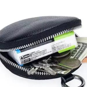 여행 일본 엔화 원형 동전지갑 코인 동전 미니 파우치 가죽동전지갑 엔화동전지갑