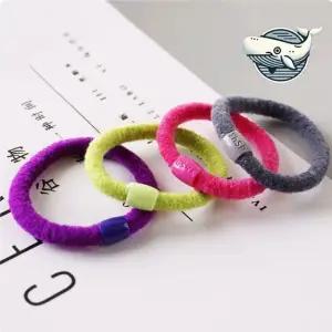 다양한 색상 귀여운 헤어끈 헤어밴드 모음 헤어끈 극세사머리끈 헤어고무줄 둥근고무줄