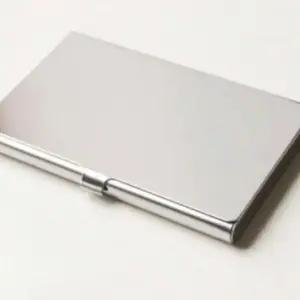 실버 카드홀더 명함집 홀더실버 철제 이니셜각인 명함케이스 케이스남자명함케이스 실버