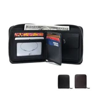 심플 카드 지폐 동전 수납 지퍼 반지갑 반지갑 남성반지갑 학생반지갑 지퍼지갑