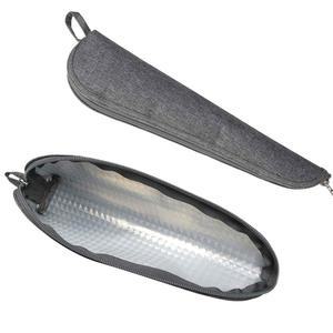 Aosbos 여행 도구 세트 휴대용 식기 파우치 재사용 가능한 실버웨어 가방 스테인리스 스틸 빨대 젓가락 나이프 포크 및 작업용 스푼 홀더 벤투 박스 도시락 가방, 회색