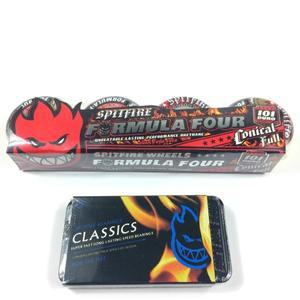 Spitfire 스케이트보드 휠, 레드 컬러, 52x32 사이즈, 101A 경도, 고탄성 전문 폴리우레탄 베어링 부품