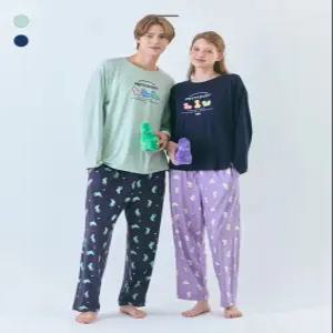 [애니바디]공용 피치기모 9부 라운지 팬츠_이낭이 ANLB25W83 ECJ