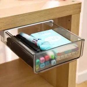 사무용서랍 붙이는 투명 책상 부착식 서랍 박스