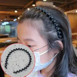 물결 머리띠 검정 빗살 얇은 남자 꼬임 여성스러운 일상패션 완소아이템