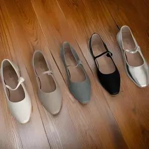 CCS7841여성용 뾰족코 메리제인 스트랩 로우힐 단화