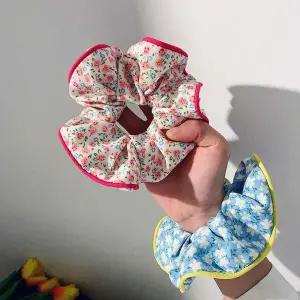 [콩심팥심]머리끈 색감 꽃무늬 곱창 편한 예쁜