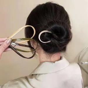 [콩심팥심]U자형 비녀 편한 자개