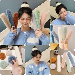 [콩심팥심]밴드 페이크퍼 편한 머리 올림머리