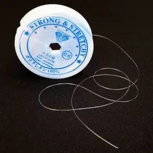 비즈키링 팔찌만들기 우레탄줄 투명 0.6mm 키링 비즈 우레탄