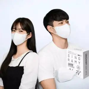 싱그라미 컬러핏 KF94 새부리형 마스크 30매입