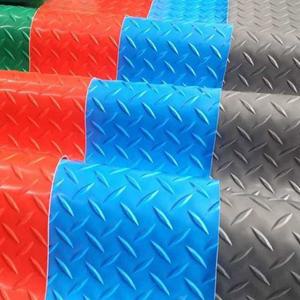 창고 고무매트 미끄럼방지 안전 레드 출입구 x 1m 5m 바닥재