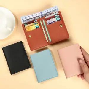 편리한 반지갑 지폐 홀더 세련된 가벼운 지갑 가죽지갑 10대지갑 남성반지갑 심플한지갑