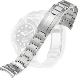 HiCycle2 Rolex GMT 데이저스트 잠수함용 시계 밴드 스트랩 교체 남성용 방청 솔리드 스테인리스 곡면
