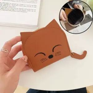 대용량 여자 귀여운 고양이 여우 지갑 지퍼 동전지갑 여성반지갑 고급지갑 반지갑