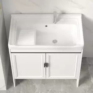 간이 애벌 세탁 빨래판 조립식 베란다 캠핑장 세탁실 손빨래