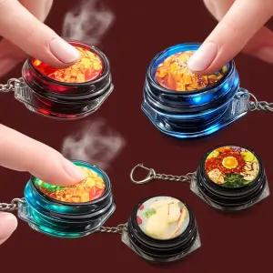 뚝배기 딸깍이 키링 LED 피젯 키캡 클릭 클리커 선물 키홀더 백참