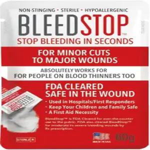 블리드스탑TM 응고 외상 키트 희석제 환자 캠핑 안전 및 중등도에서 중증 출혈 또는 코피를 위한 생존
