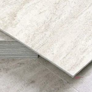 3T 무광 베이지 데코타일 트레버틴 점착식rst897