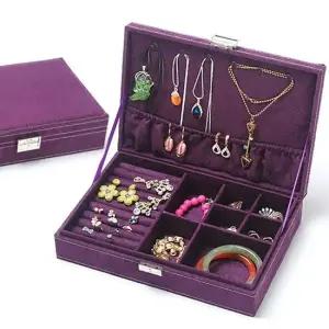 스웨이드 쥬얼리보관함 악세사리보관함 보석함 쥬얼리보관함 악세사리보관함 반지케이스