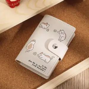 동물 캐릭터 4종 지갑 카드 수납지갑 대용량 카드홀더 여성지갑 파우치 케이스 예쁜지갑