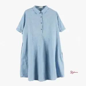 반팔 원피스 셔츠 빅사이즈 여름 루즈핏 임산부uvw931