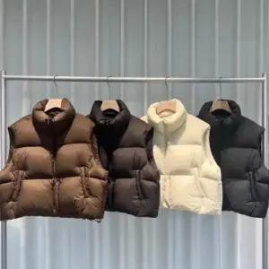 여친 캐주얼 스탠드넥 민소매 조끼 다운 보온 순정핏 트렌디 아이템 HT1