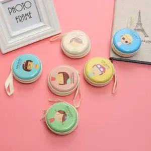 원형 에어팟 지퍼 미니 동전 지갑 파우치 동전지갑 미니동전지갑 코인케이스