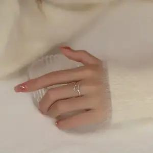 사슴 뿔 루돌프 오픈 링 반지 친구 우정 반지 애끼 검지 엄지 약지 반지 사이즈조절 겨울