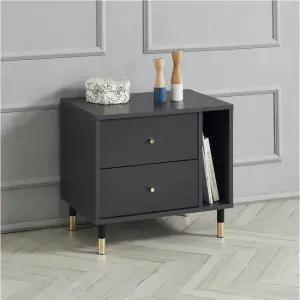 파로마 네오 유럽풍 골드캐슬 2단 오픈 협탁 NES135