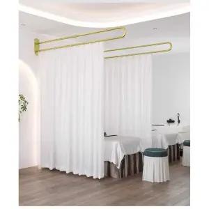 병원커튼레일 L자형 롤러 가리개 파티션 커튼봉 자형