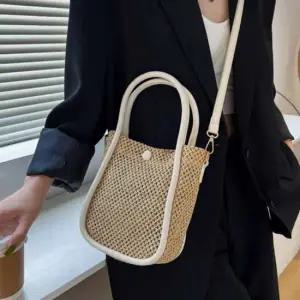 여성 시원한 라틴 느낌 디자인 포인트 토트 숄더백