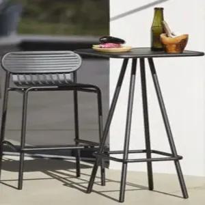야외 테이블 바의자세트 철제 카페 식탁 안뜰 정원