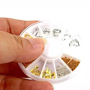 데코 네일아트 골드실버혼합 파츠 재료