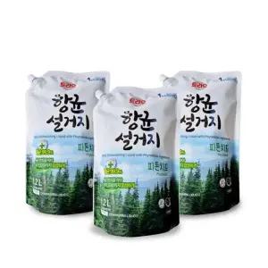 항균 설거지 주방세제 피톤치드 리필 1.2L 3개