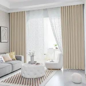 갤러리아 지나송 세이지 암막커튼+코디커튼+커튼봉 (중형)