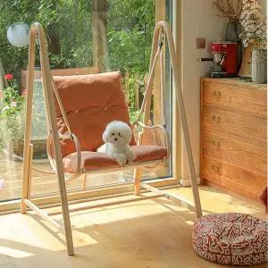 나무 그네의자 행잉체어 야외그네 스윙체어 발코니