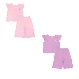 [프랜치캣](김해점)핑크, 연보라 요루지 티 바지 셋업 Q43DKP180DKT240/Q43DKP190 DKT250