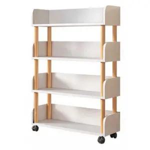 책꽂이트롤리 바퀴형 선반 트롤리 북카트 트레일러