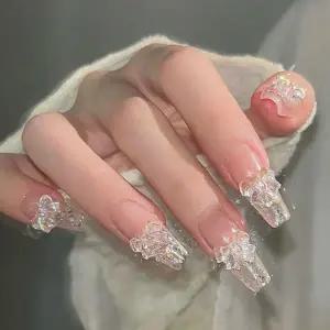 고퀄리티 네일팁 웨딩 네일 젤네일 스티커 풀팁 세트