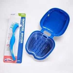 휴대용 틀니 세척 보관 케이스 틀니칫솔 세척통