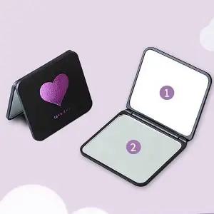 [셀러에이드]사각 접이식 2면 거울 손 뒷머리 휴대용