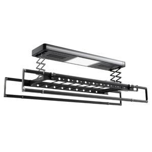 전동빨래건조대 조명 천장 부착형 리모컨 원격 리프트 천장빨래건조대 이중극조명