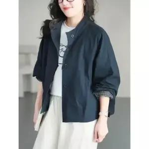 여사친 봄 캐주얼 트렌치 코트 트렌디 긴팔 슬림핏 차이나 아이템 HT1