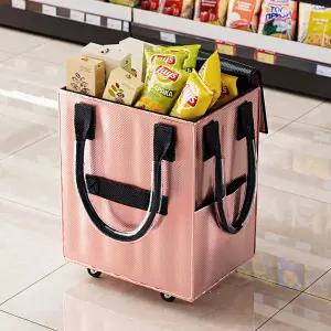 WAMP  바퀴달린 방수 장바구니 롤링 캐리어 카트