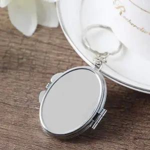 [골드스마일]타원거울 키링거울 화장거울 양면손거울 미용손거울